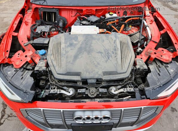 WA1LAAGEXKB014491 2019 AUDI E-TRON Orange Vista del compartimento del motor
