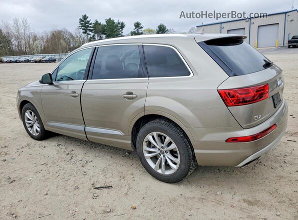WA1LABF7XHD006946 2017 AUDI Q7 Бежевый Задняя левая четверть