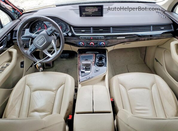 WA1LABF7XHD006946 2017 AUDI Q7 Бежевый Вид панели приборов