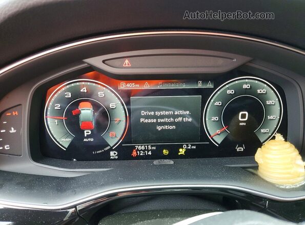 WA1LCBF78PD014777 2023 AUDI Q7 Blue Instrument cluster view