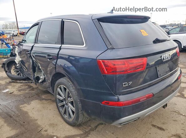 WA1LHAF72JD001722 2018 AUDI Q7 Blue Trasero izquierdo