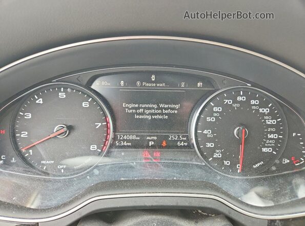 WA1LHAF73HD051264 2017 AUDI Q7 Синий Вид щитка приборов