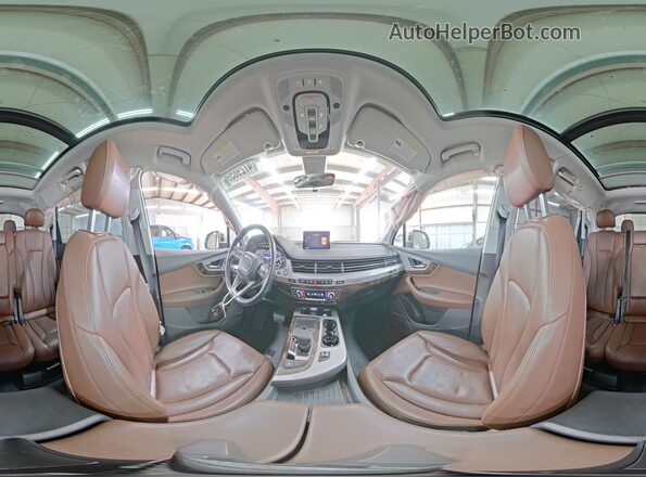 WA1LHAF74JD022457 2018 AUDI Q7 White Vista interior de 360 grados