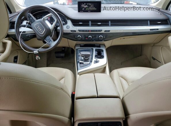WA1LHAF75JD047075 2018 AUDI Q7 Black Widok deski rozdzielczej