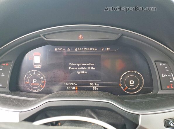 WA1LHAF75KD016992 2019 AUDI Q7 Черный Вид щитка приборов