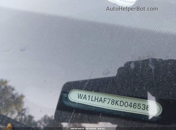 WA1LHAF78KD046536 2019 AUDI Q7 Черный 
