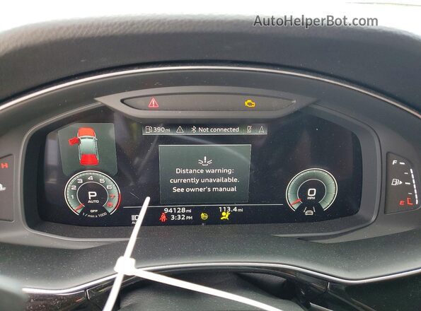 WA1LJAF71MD018679 2021 AUDI Q7 Black Widok zestawu wskaźników