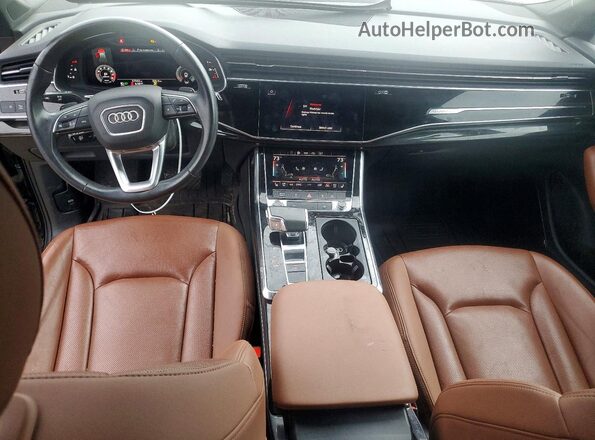 WA1LJAF79MD024276 2021 AUDI Q7 Black Widok deski rozdzielczej