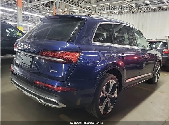WA1LXAF72MD014929 2021 AUDI Q7 Синий Задняя правая четверть