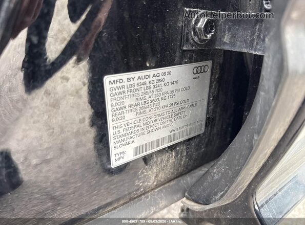 WA1LXAF76MD012374 2021 AUDI Q7 Черный Вид подкапотного пространства