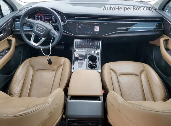 WA1LXAF79LD005353 2020 AUDI Q7 White წინა პანელის ხედი