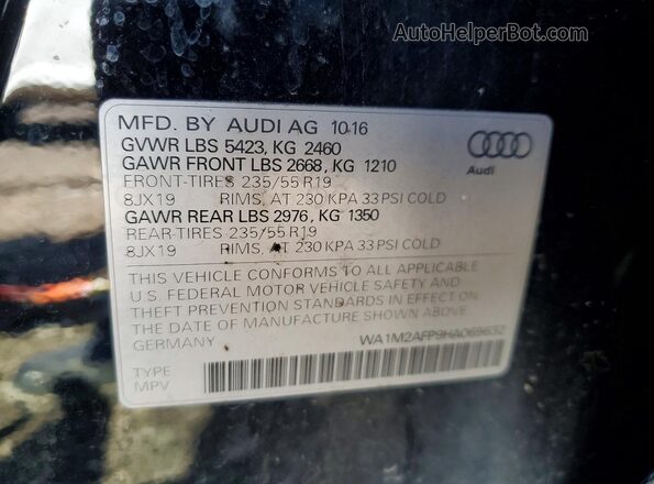 WA1M2AFP9HA069632 2017 AUDI Q5 Black Widok wnętrza 360 stopni