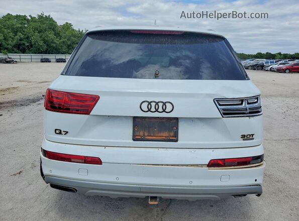 WA1VAAF70JD019343 2018 AUDI Q7 White Widok z tyłu