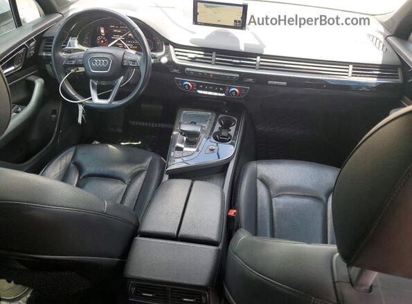WA1VAAF70JD019343 2018 AUDI Q7 White Widok deski rozdzielczej