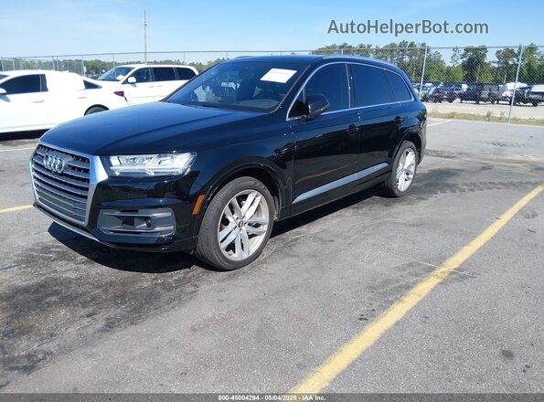 WA1VAAF73JD053938 2018 AUDI Q7 Black Առջևի ձախ երեք քառորդ տեսարան