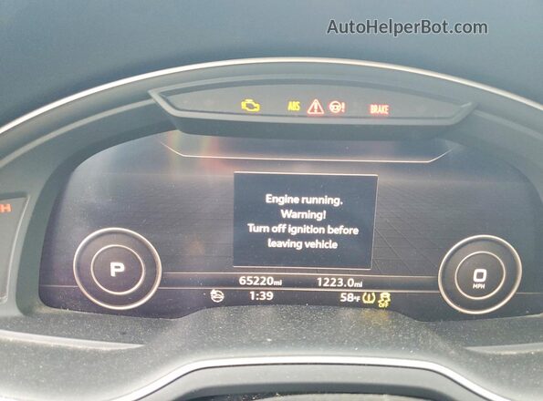 WA1VAAF76HD046945 2017 AUDI Q7 Gray ხელსაწყოთა პანელის ხედი