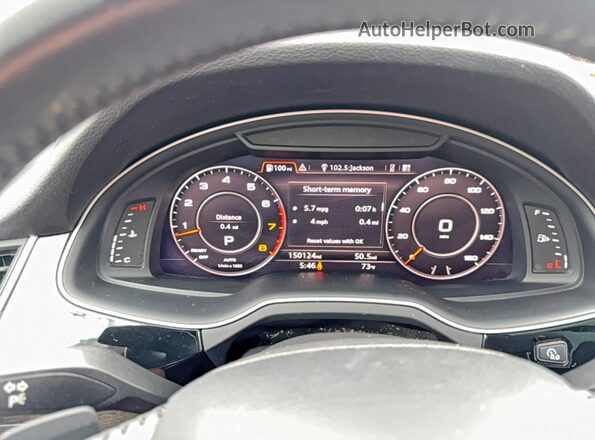 WA1VAAF76HD057153 2017 AUDI Q7 Black Вид панелі приладів