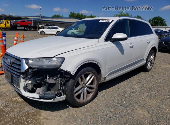 WA1VAAF78JD017985 2018 AUDI Q7 Белый Передняя левая четверть