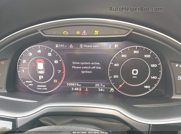 WA1VAAF78KD020726 2019 AUDI Q7 Серый Вид салона спереди