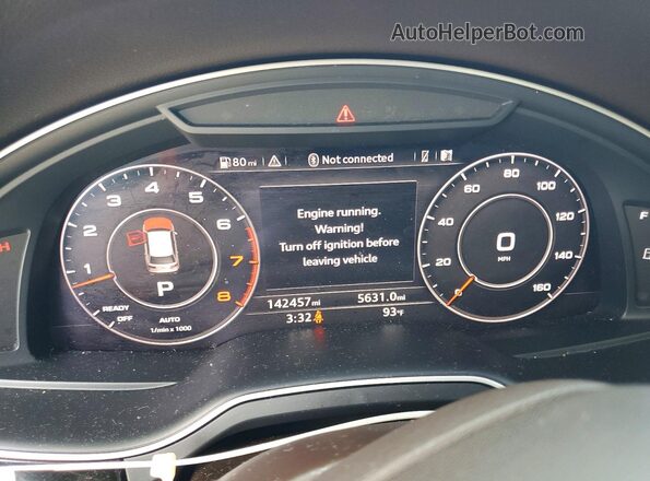 WA1VABF72HD033308 2017 AUDI Q7 Бежевый Вид щитка приборов