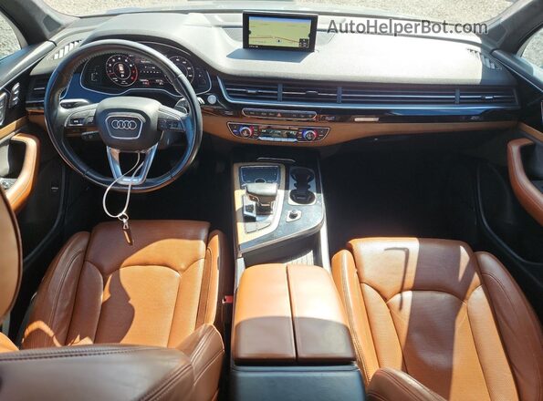 WA1VABF74HD034119 2017 AUDI Q7 Gray Dashboard view