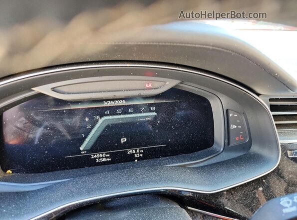 WA1VWBF77PD019131 2023 AUDI SQ7 Black ხელსაწყოთა პანელის ხედი