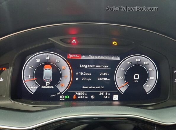 WA1VXAF77LD006414 2020 AUDI Q7 Черный Вид щитка приборов