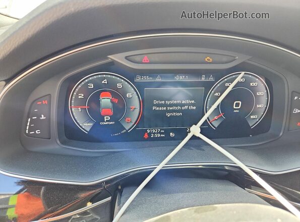 WA1VXBF70LD005286 2020 AUDI Q7 White Widok zestawu wskaźników