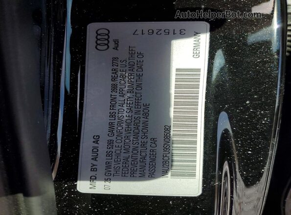 WAU2BCFU9SN085082 2025 AUDI A5 Черный Вид подкапотного пространства