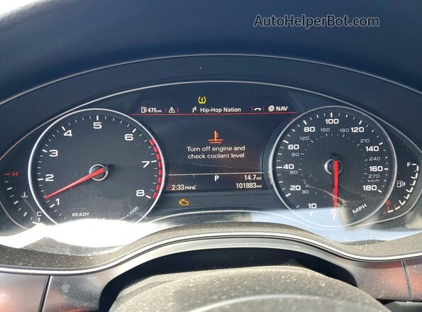WAU2GAFC1GN022675 2016 AUDI A7 Белый Вид щитка приборов