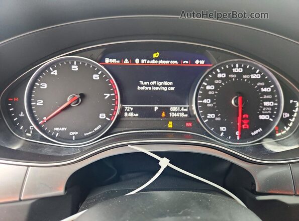 WAU2GAFC1GN075439 2016 AUDI A7 Серебряный Вид щитка приборов