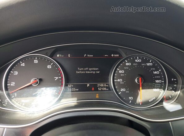 WAU2GAFC1GN132724 2016 AUDI A7 Серебряный Вид щитка приборов
