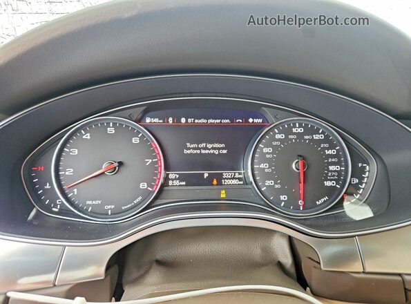 WAU2GAFC4GN128988 2016 AUDI A7 Синий Вид щитка приборов