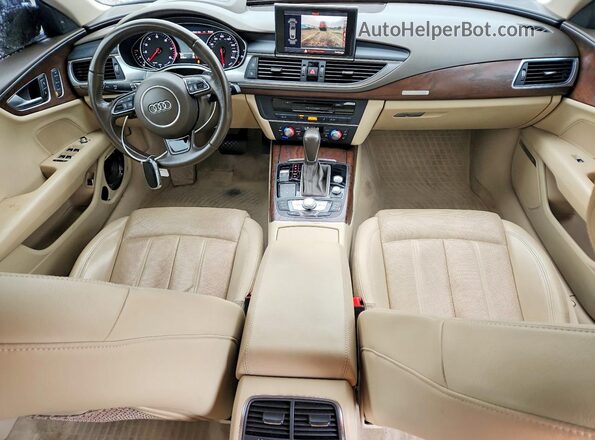 WAU2GAFC4GN128988 2016 AUDI A7 Синий Вид панели приборов