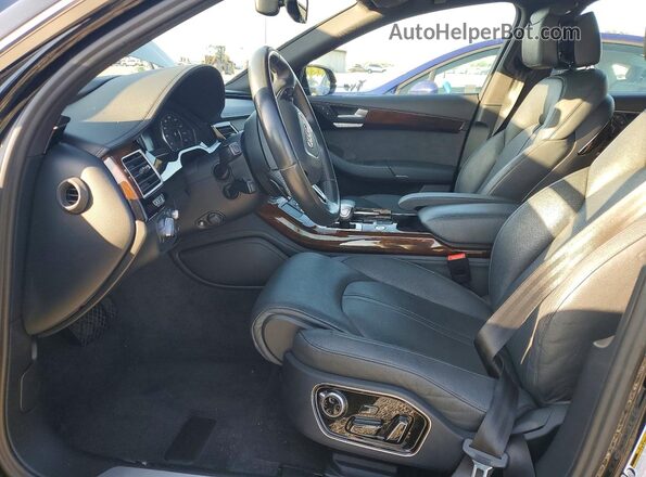 WAU34AFD0GN014119 2016 AUDI A8 Черный Вид салона спереди