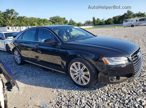 WAU34AFD0GN014119 2016 AUDI A8 Черный Передняя правая четверть