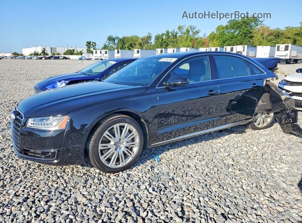WAU34AFD0GN014119 2016 AUDI A8 Черный Передняя левая четверть