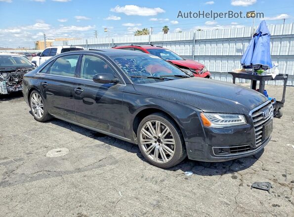 WAU34AFD6GN010477 2016 AUDI A8 Black Delantero derecho