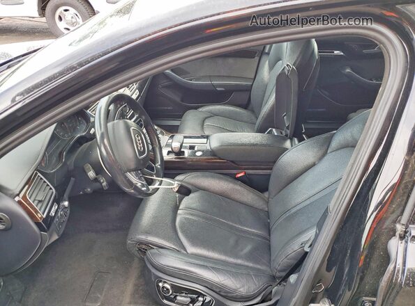 WAU44AFD7HN016603 2017 AUDI A8 Черный Вид салона спереди
