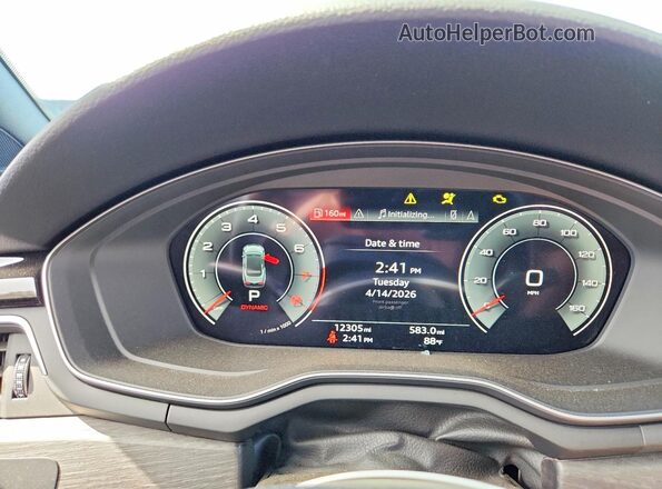 WAU4AGF5XRN005374 2024 AUDI A5 Белый Вид щитка приборов