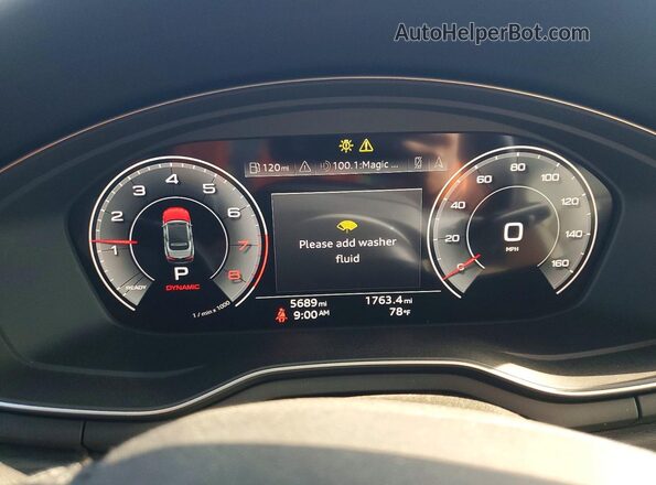 WAU5AGF5XRN001040 2024 AUDI OTHER Белый Вид щитка приборов