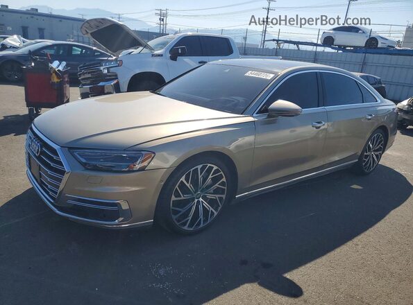 WAU8DAF82MN008472 2021 AUDI A8 Tan Передня ліва чверть