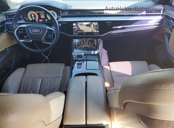 WAU8DAF82MN008472 2021 AUDI A8 Tan Вид панелі приладів