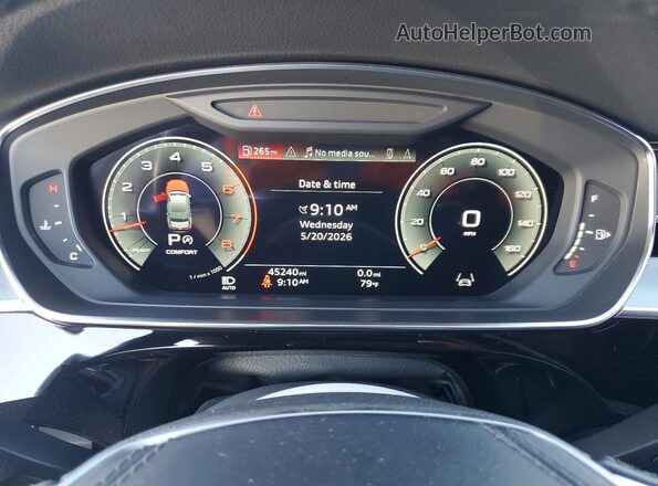 WAU8DAF82MN008472 2021 AUDI A8 Tan Вид щитка приладів
