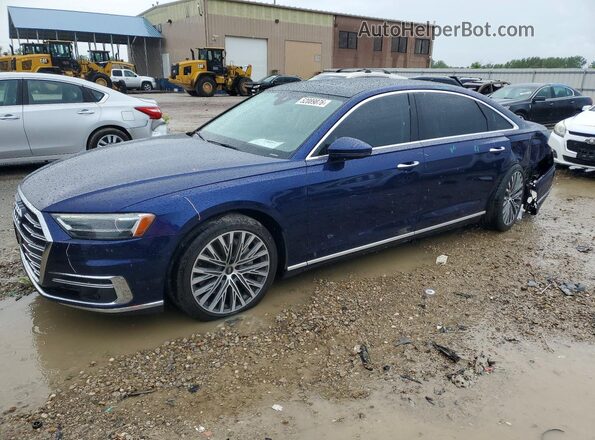 WAU8DAF87MN023923 2021 AUDI A8 Синий Передняя левая четверть