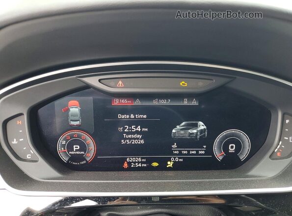 WAU8DAF89KN018168 2019 AUDI A8 Черный Вид щитка приборов