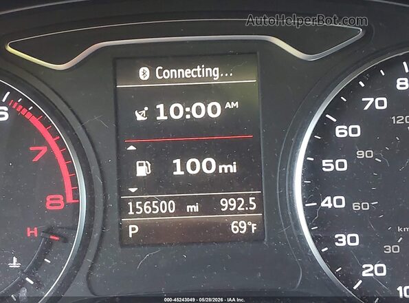 WAUA7GFF7G1020073 2016 AUDI A3 Черный Вид задних сидений