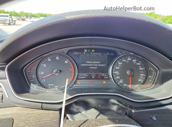 WAUABAF48MN008254 2021 AUDI A4 Black ხელსაწყოთა პანელის ხედი