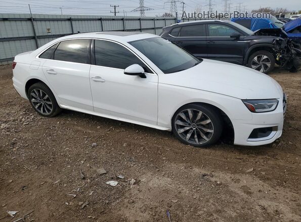 WAUABAF4XMN011415 2021 AUDI A4 Белый Передняя правая четверть