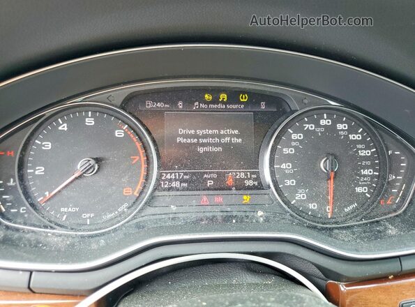 WAUABCF57NA010364 2022 AUDI A5 Black Instrument cluster view